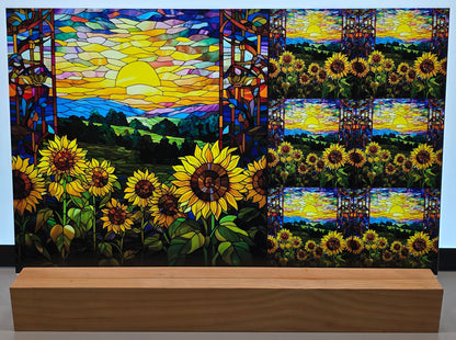DecoCraft - Scenic Elevated Texture Tiles - Sunflower Valley