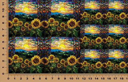 DecoCraft - Scenic Elevated Texture Tiles - Sunflower Valley