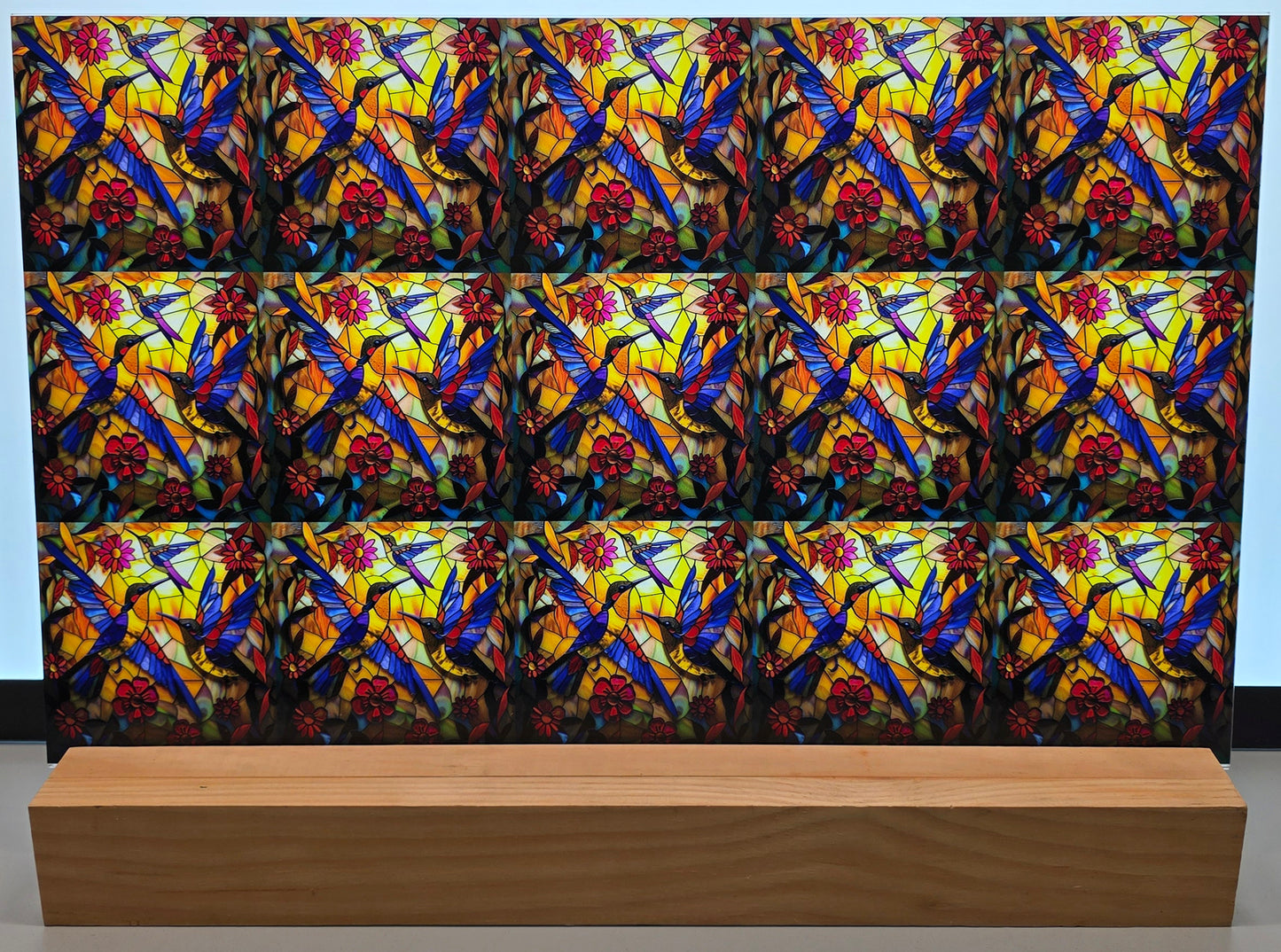 DecoCraft - Scenic Iridescent Collection - Bluebirds in Bloom