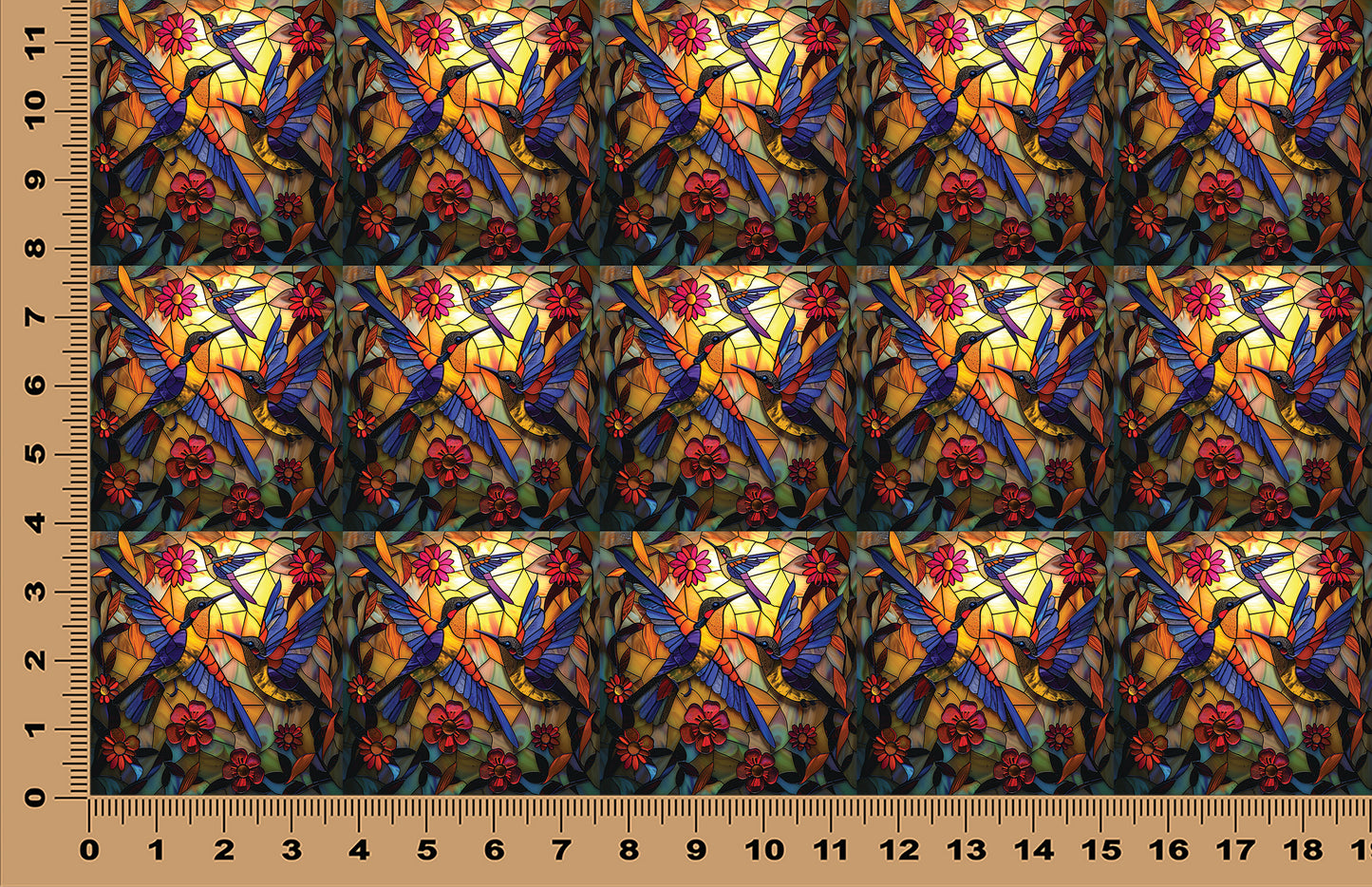 DecoCraft - Scenic Iridescent Collection - Bluebirds in Bloom