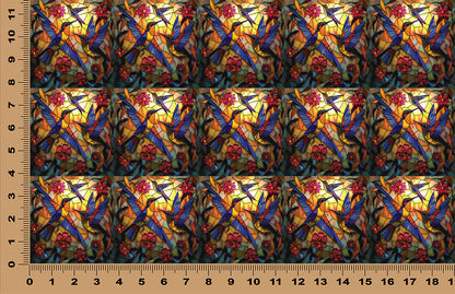 DecoCraft - Scenic Iridescent Collection - Bluebirds in Bloom