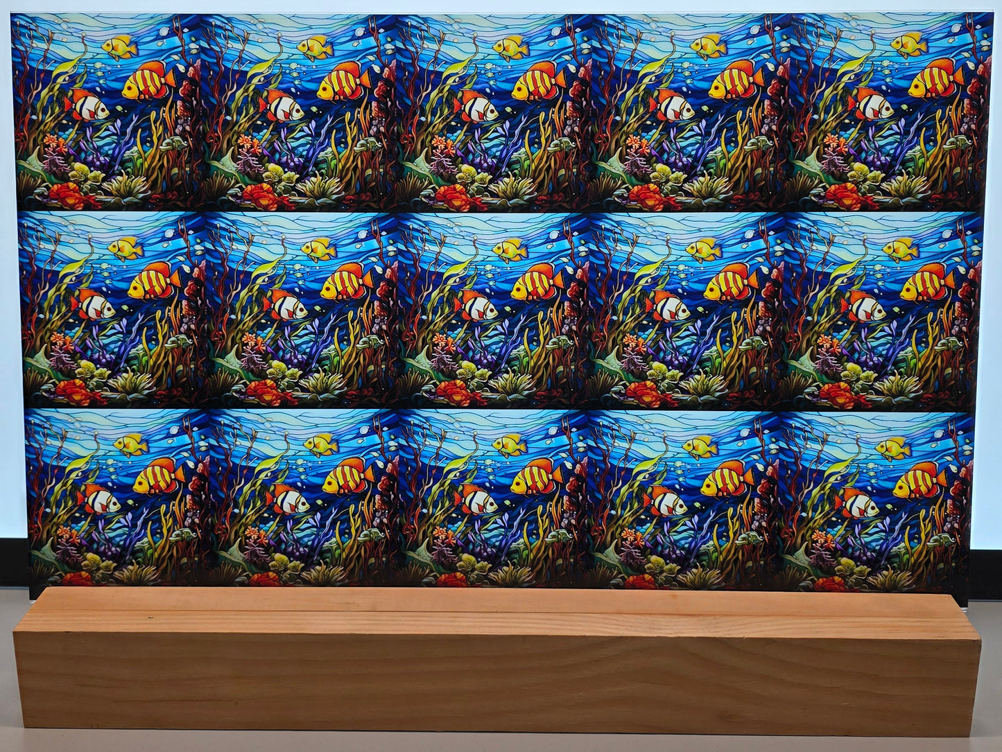 DecoCraft - Scenic Elevated Texture Tiles - Sunlit Reef School