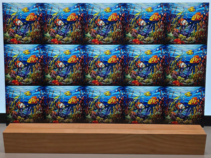 DecoCraft - Scenic Elevated Texture Tiles - Sunlit Reef School