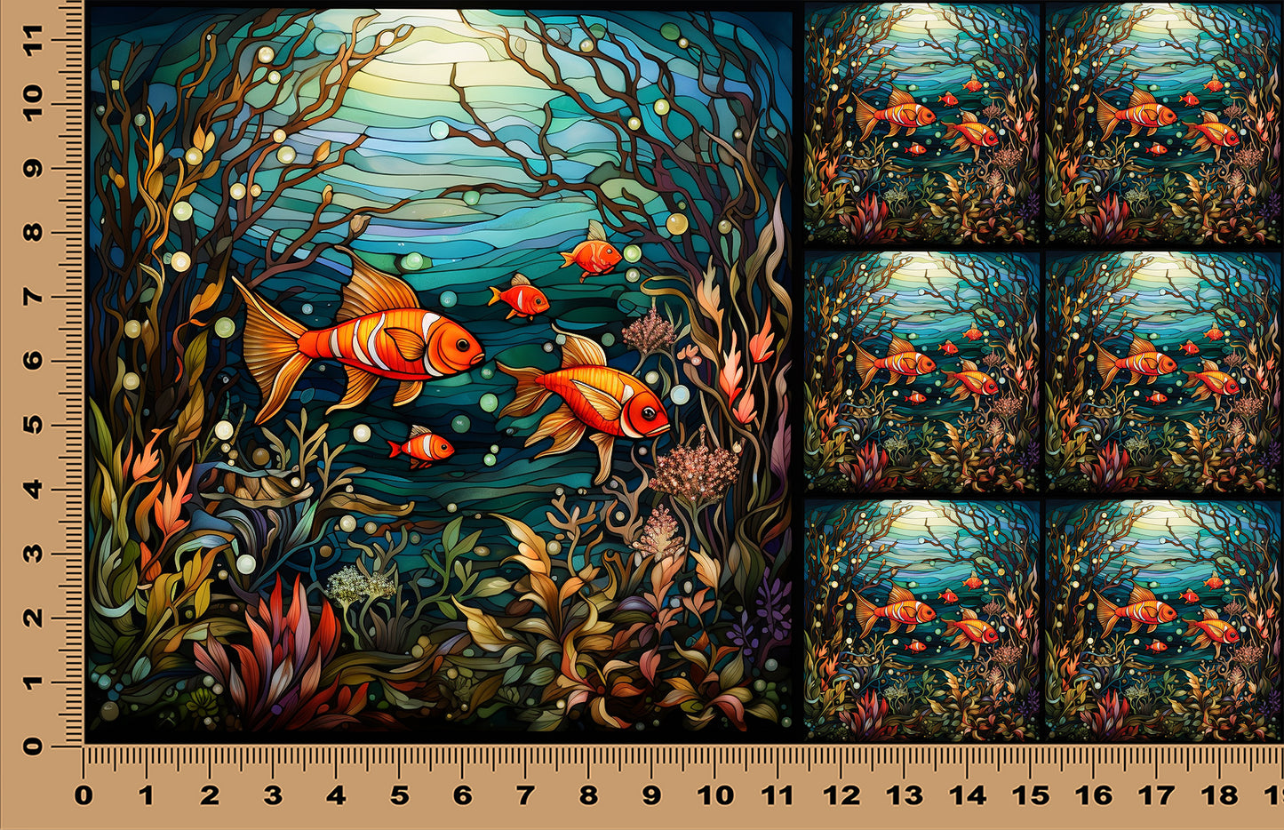 DecoCraft - Scenic Elevated Texture Tiles - Golden Cove