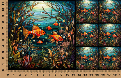 DecoCraft - Scenic Elevated Texture Tiles - Golden Cove