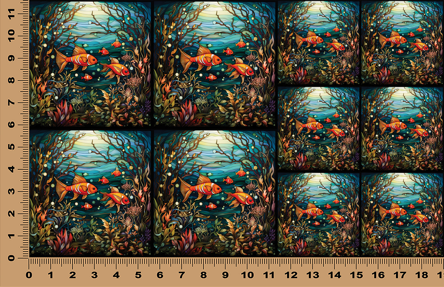 DecoCraft - Scenic Elevated Texture Tiles - Golden Cove