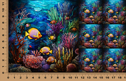 DecoCraft - Scenic Elevated Texture Tiles - Jewel Reef