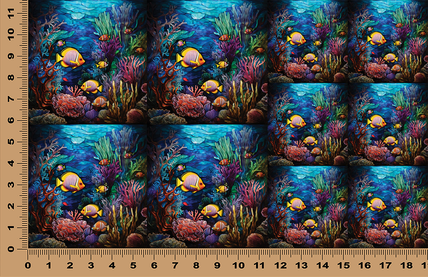 DecoCraft - Scenic Elevated Texture Tiles - Jewel Reef