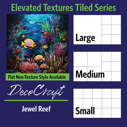 DecoCraft - Scenic Elevated Texture Tiles - Jewel Reef