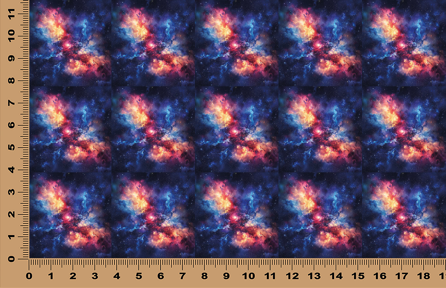 DecoCraft - Scenic Tiles Series - Crimson Sunburst