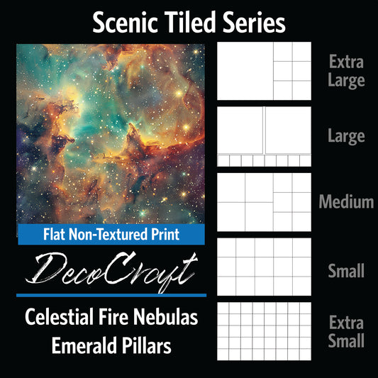 DecoCraft - Scenic Tiles Series - Emerald Pillars
