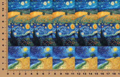 DecoCraft - Scenic Tiles Series - Starry Fields at Night