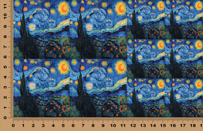 DecoCraft - Scenic Tiles Series - Starry Fields - Midnight Swirl