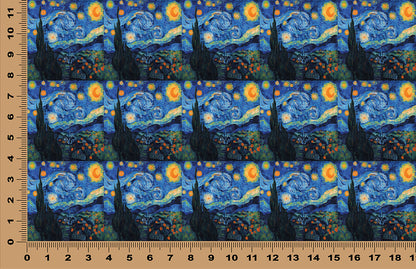 DecoCraft - Scenic Tiles Series - Starry Fields - Midnight Swirl