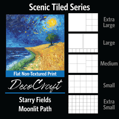 DecoCraft - Scenic Tiles Series - Starry Fields - Moonlit Path