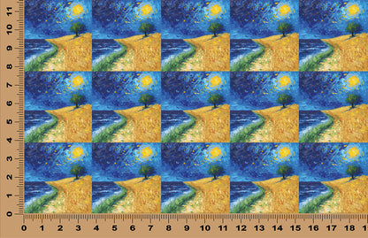 DecoCraft - Scenic Tiles Series - Starry Fields - Moonlit Path