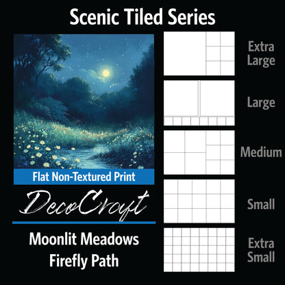 DecoCraft - Scenic Tiles Series - Moonlit Meadows - Firefly Path
