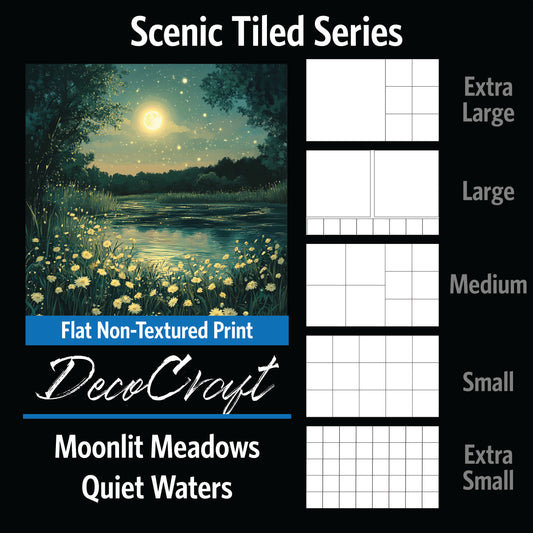 DecoCraft - Scenic Tiles Series - Moonlit Meadows - Quiet Waters
