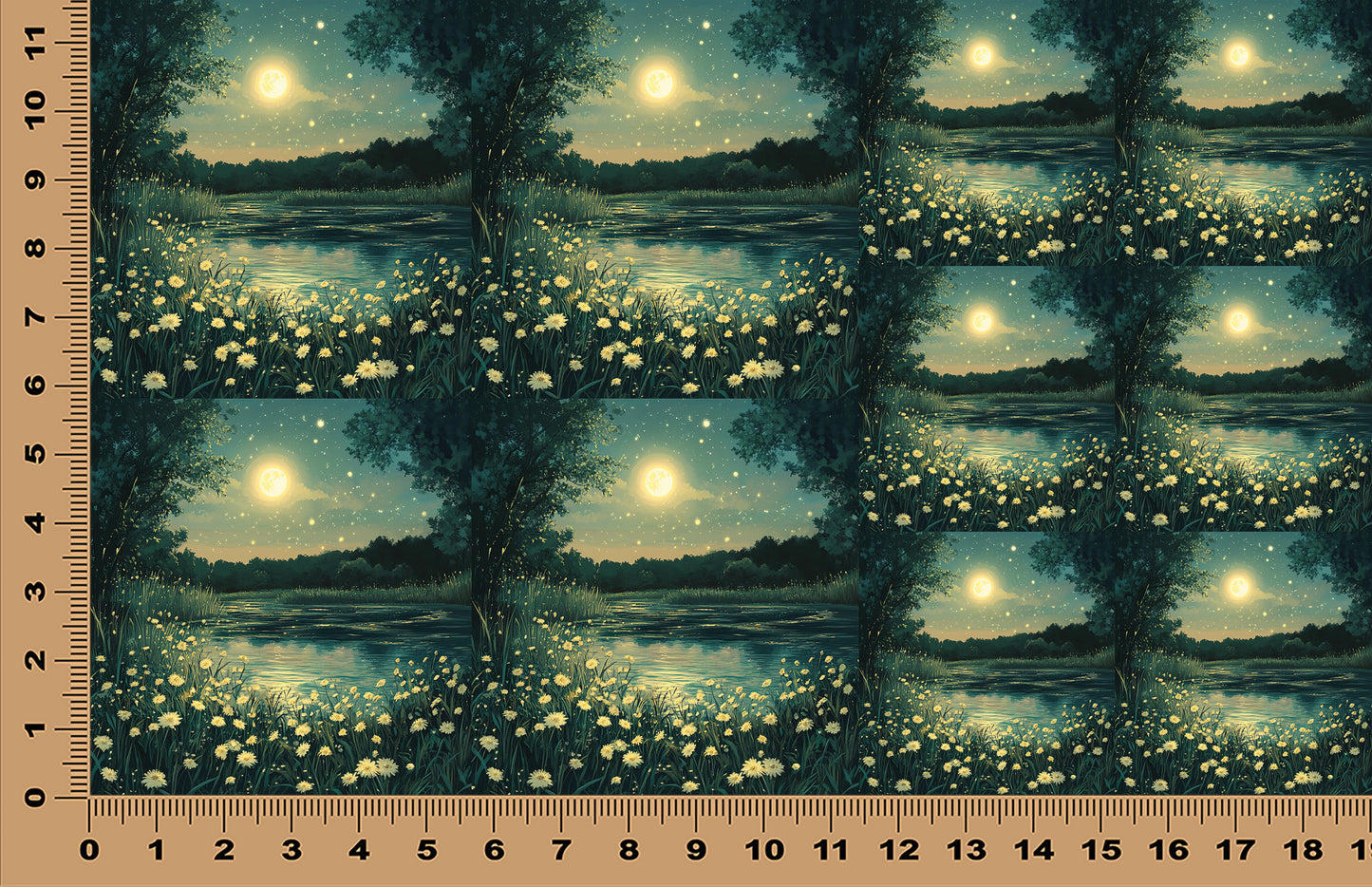 DecoCraft - Scenic Tiles Series - Moonlit Meadows - Quiet Waters