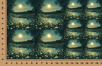 DecoCraft - Scenic Tiles Series - Moonlit Meadows - Quiet Waters