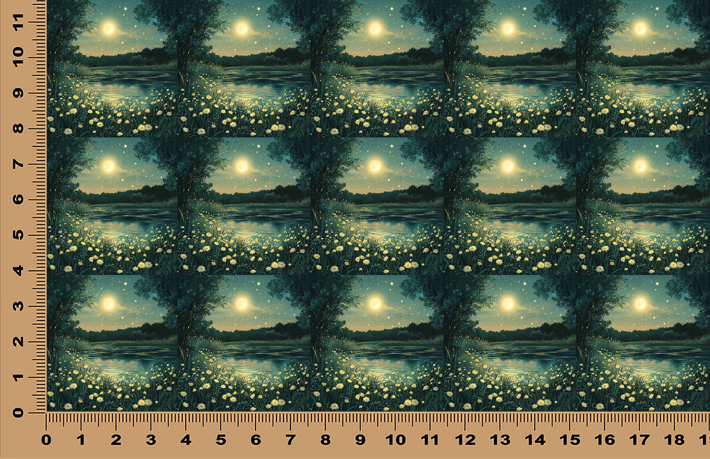 DecoCraft - Scenic Tiles Series - Moonlit Meadows - Quiet Waters