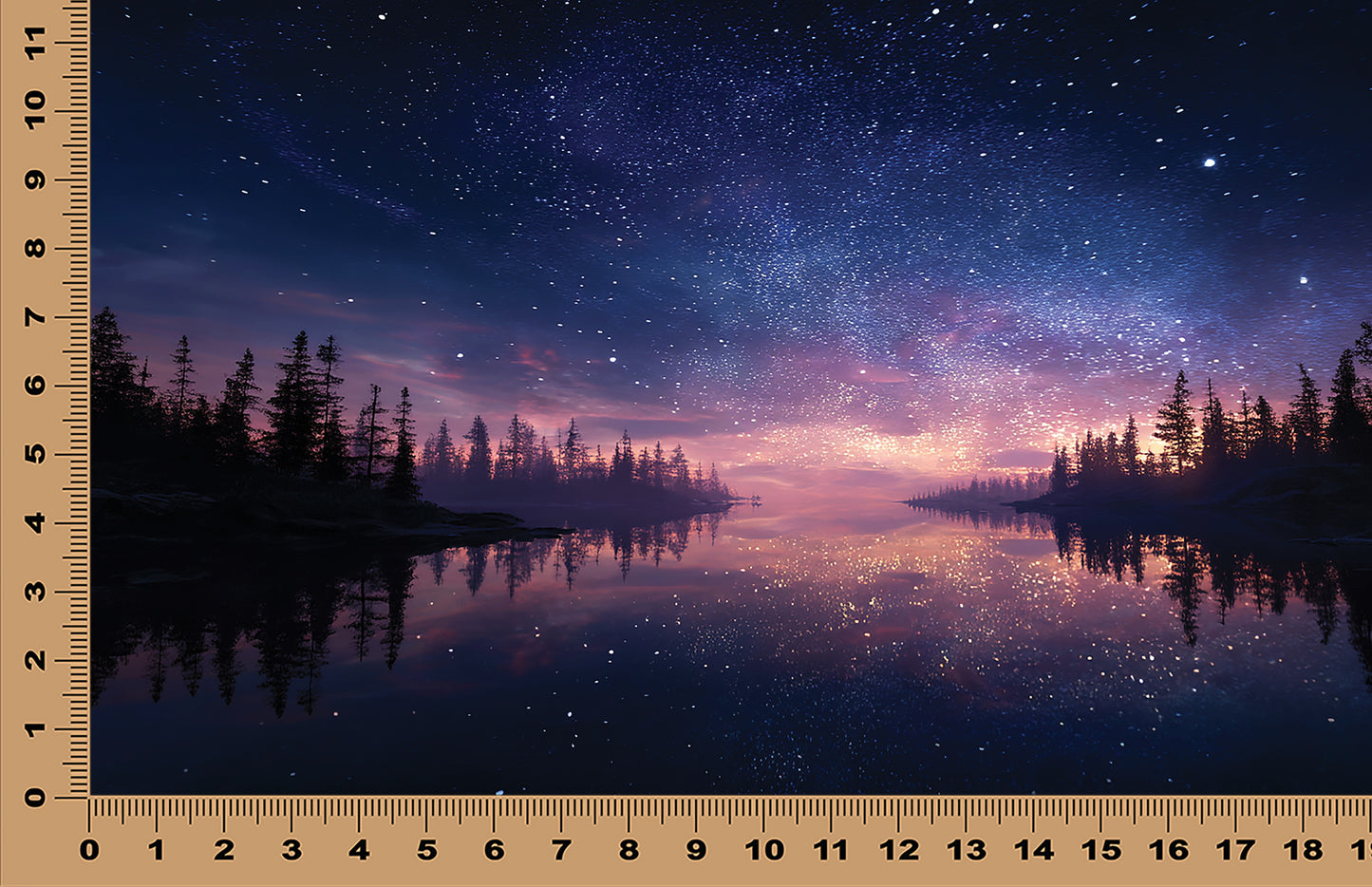 DecoCraft - Scenic Tiles Series - Starlit Reflection