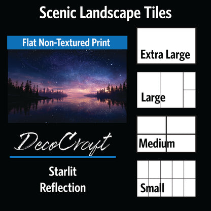 DecoCraft - Scenic Tiles Series - Starlit Reflection