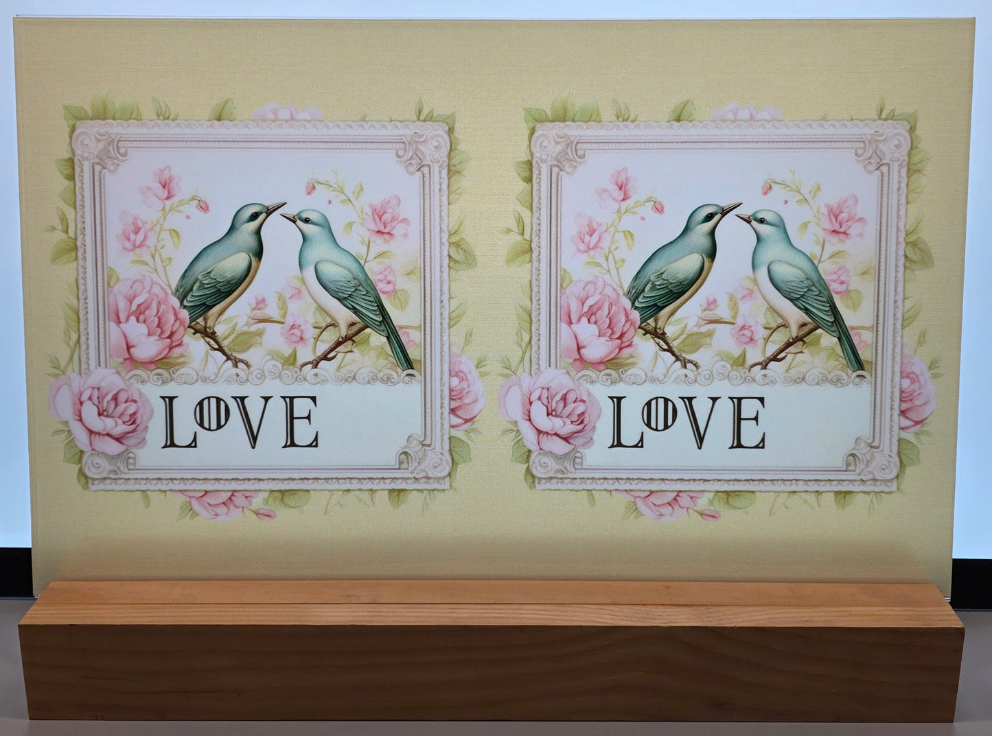 DecoCraft - Stamp Tiles Series - Lovebirds in Bloom