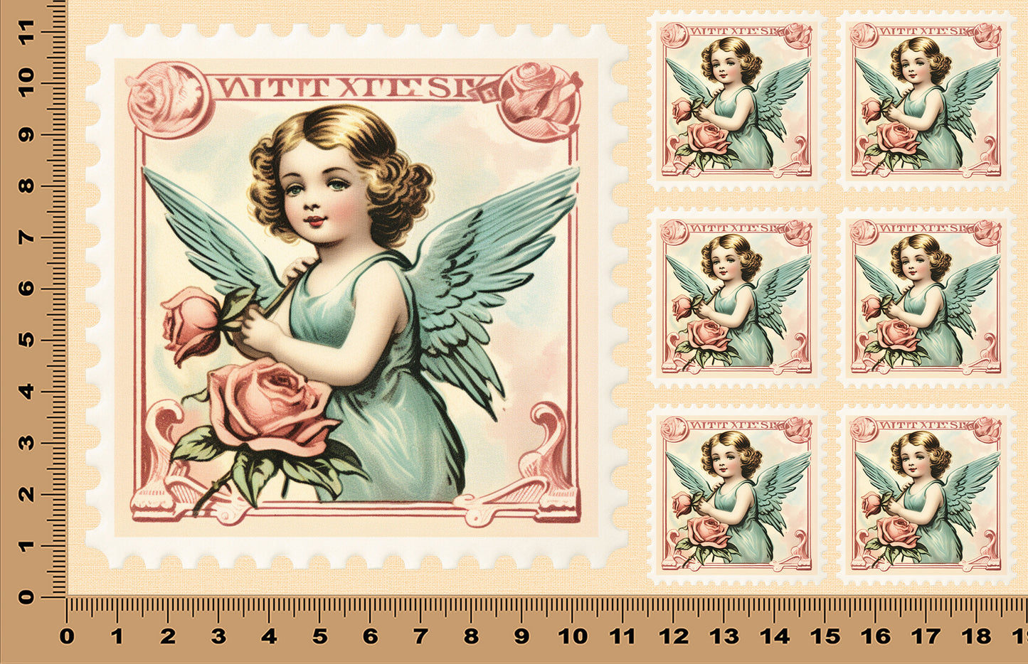 DecoCraft - Stamp Tiles Series - Angel of Affection