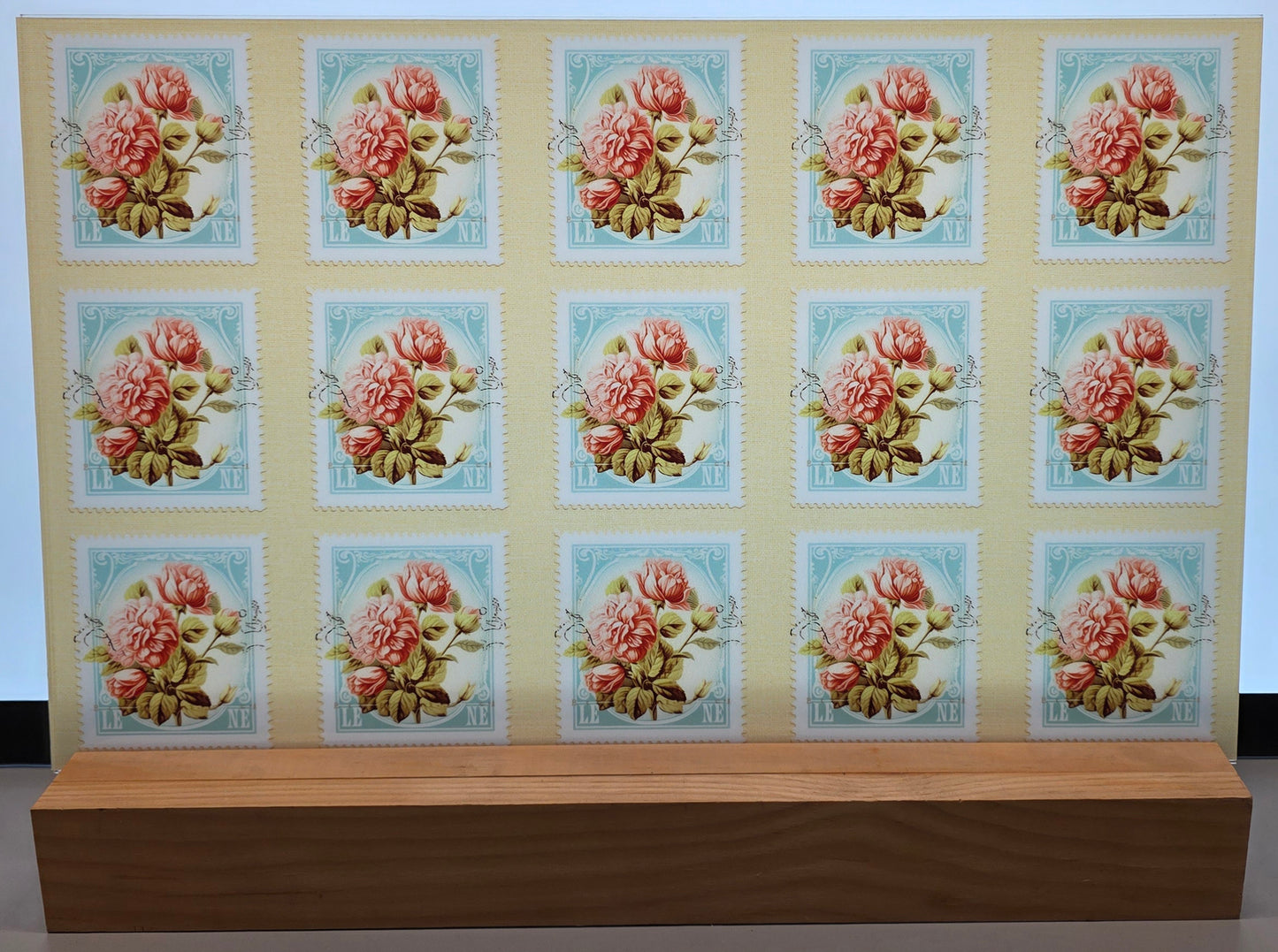DecoCraft - Stamp Tiles Series - Blush Rose Postage