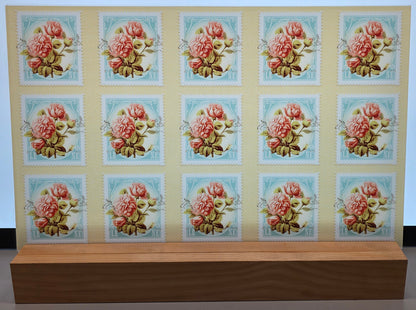 DecoCraft - Stamp Tiles Series - Blush Rose Postage