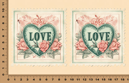 DecoCraft - Stamp Tiles Series - Heart of Love