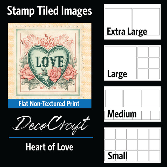 DecoCraft - Stamp Tiles Series - Heart of Love