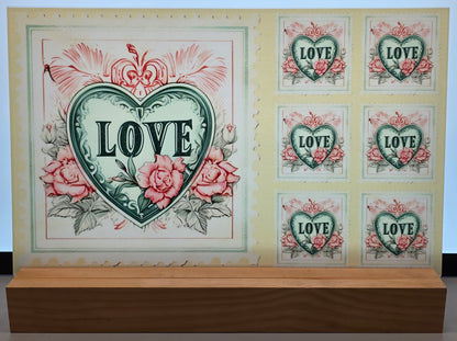 DecoCraft - Stamp Tiles Series - Heart of Love