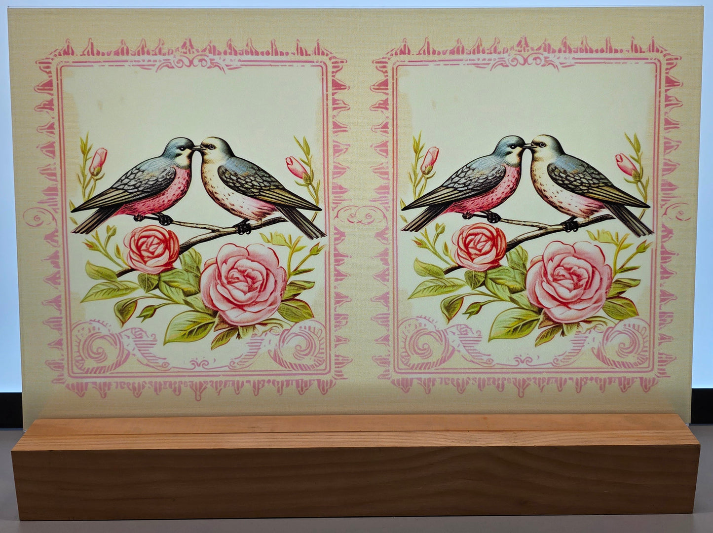DecoCraft - Stamp Tiles Series - Rose Garden Sweethearts