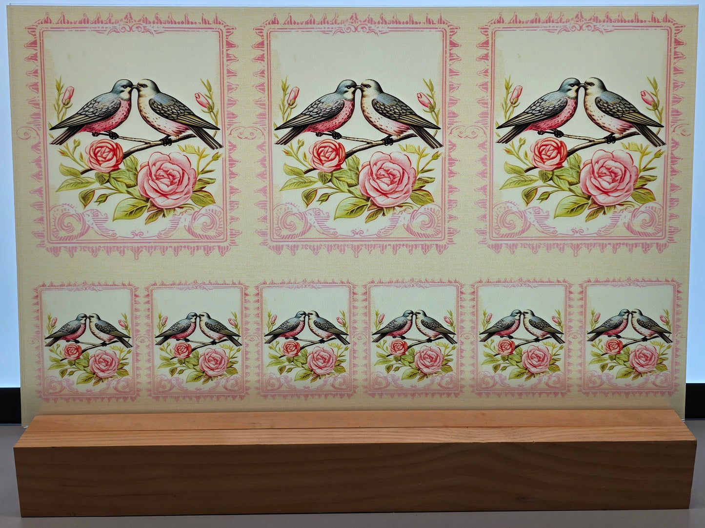 DecoCraft - Stamp Tiles Series - Rose Garden Sweethearts