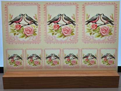 DecoCraft - Stamp Tiles Series - Rose Garden Sweethearts
