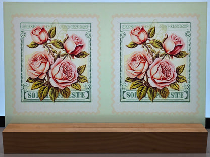 DecoCraft - Stamp Tiles Series - Blush Rose Bouquet