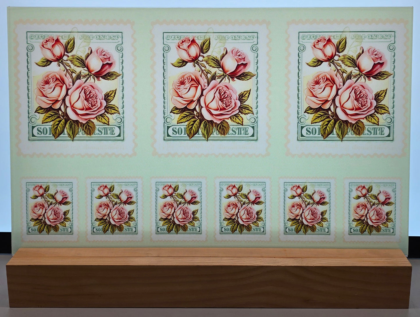 DecoCraft - Stamp Tiles Series - Blush Rose Bouquet