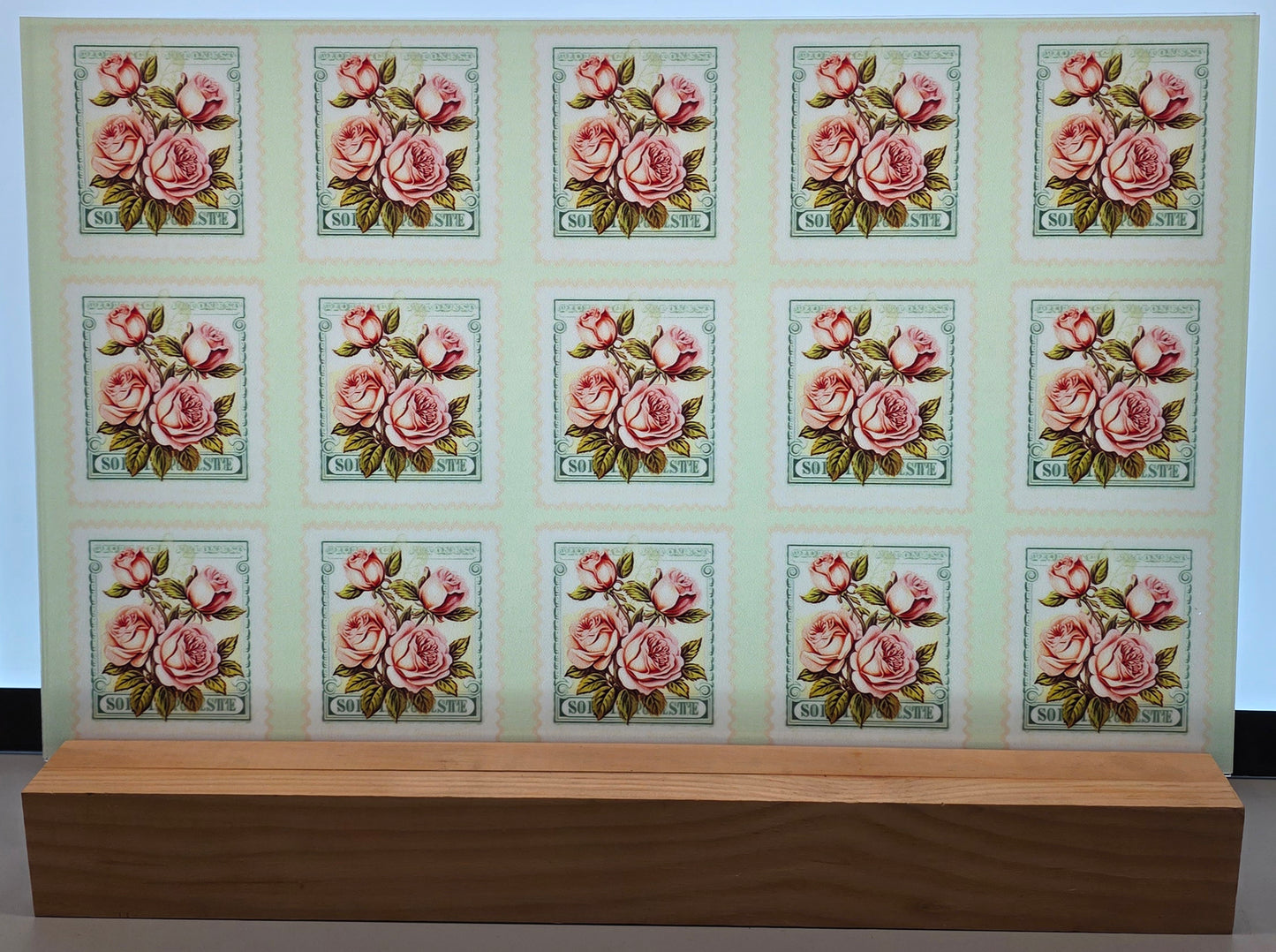 DecoCraft - Stamp Tiles Series - Blush Rose Bouquet