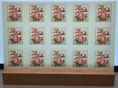 DecoCraft - Stamp Tiles Series - Blush Rose Bouquet