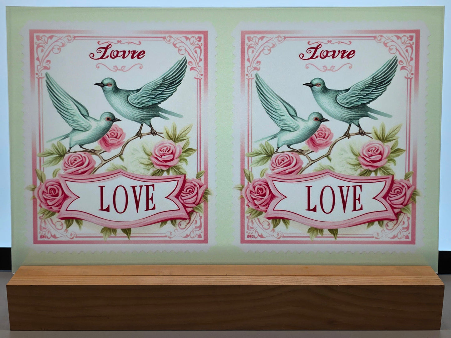 DecoCraft - Stamp Tiles Series - Lovebirds & Roses