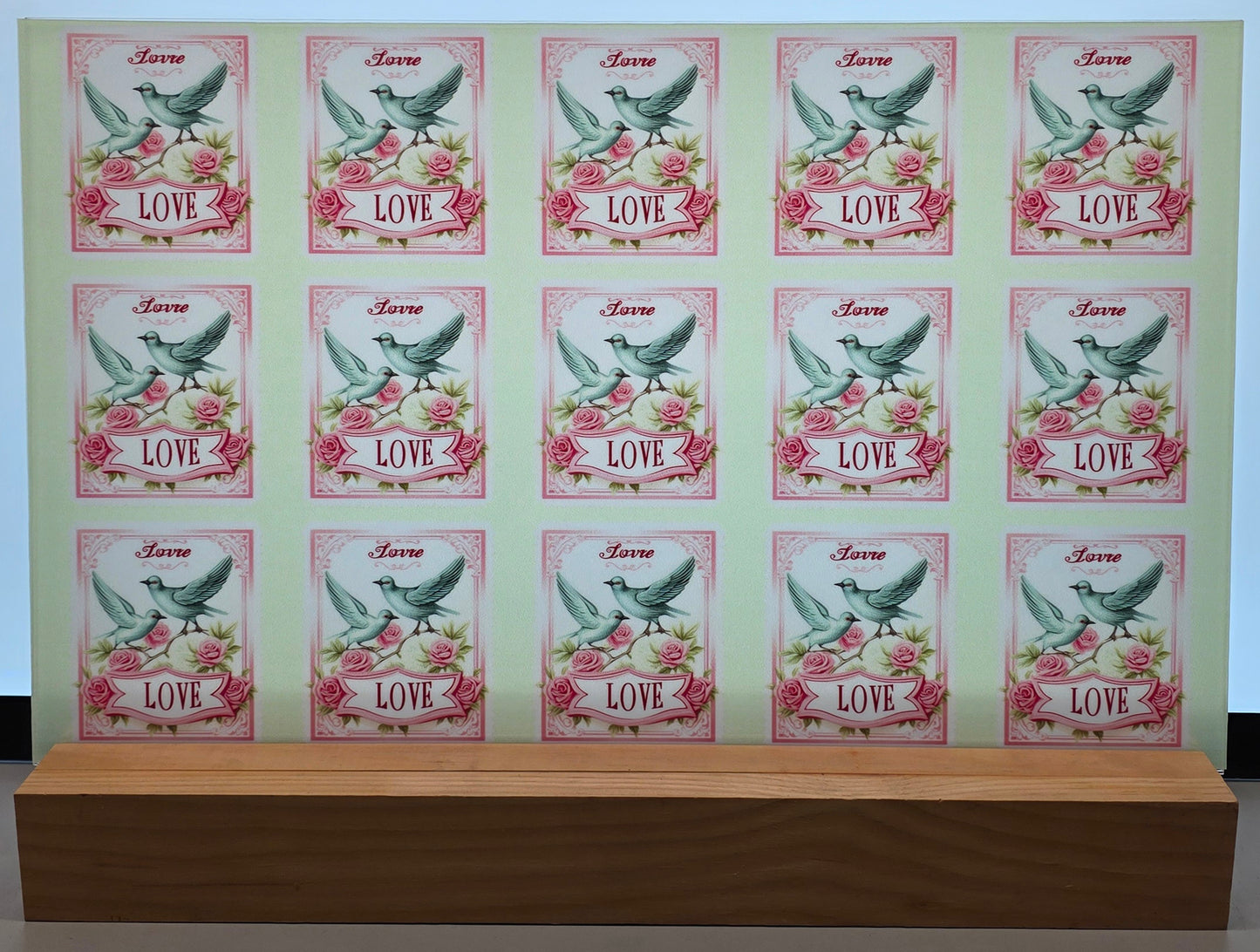 DecoCraft - Stamp Tiles Series - Lovebirds & Roses