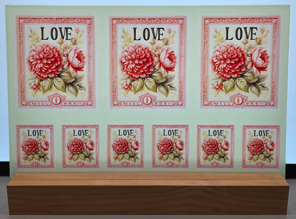 DecoCraft - Stamp Tiles Series - Victorian Love Blossoms