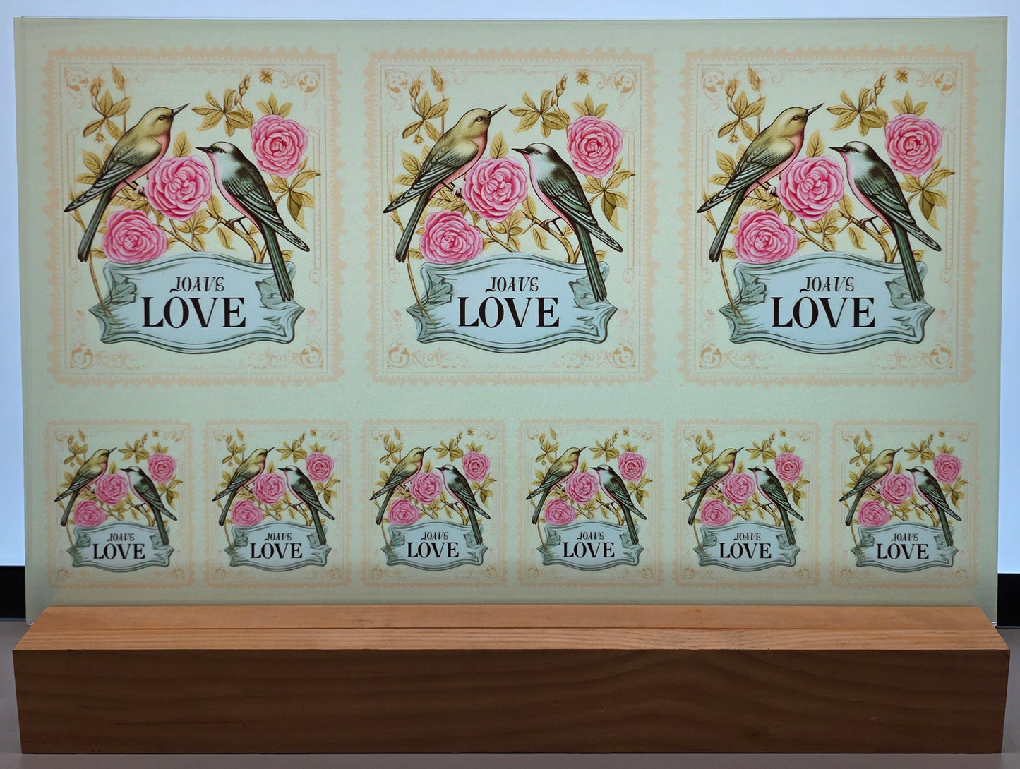 DecoCraft - Stamp Tiles Series - Garden Lovebirds