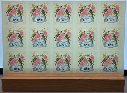 DecoCraft - Stamp Tiles Series - Garden Lovebirds