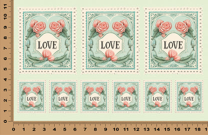 DecoCraft - Stamp Tiles Series - Heirloom Love Frame