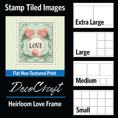 DecoCraft - Stamp Tiles Series - Heirloom Love Frame