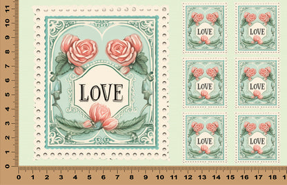 DecoCraft - Stamp Tiles Series - Heirloom Love Frame