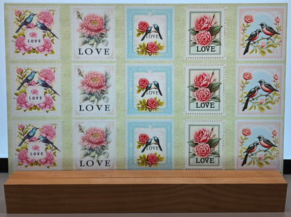 DecoCraft - Stamp Tiles Series - Vintage Love Stamps - Collection III